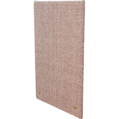 TRIXIE Griffoir XXL - Tapis en sisal / Catnip - 50 x 70 cm - Taupe - Pour chat (1/4)