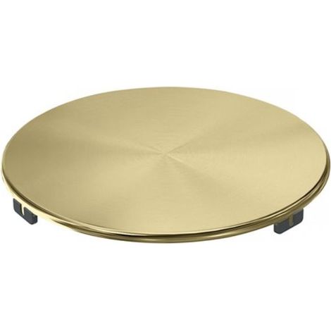 Franke – Cache-bonde rond PVD Reflet d'Or – Accessoire pour éviers Inox/Fragranite/Tectonite – Trop-plein rectangulaire