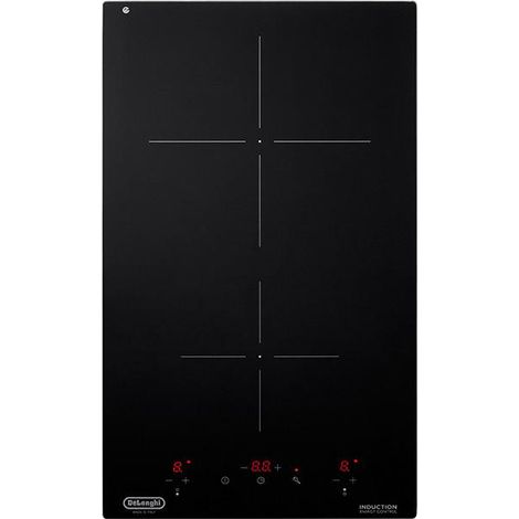 Placa de inducción empotrada De'Longhi PIN 32 negra de 30 cm y 2 fuegos