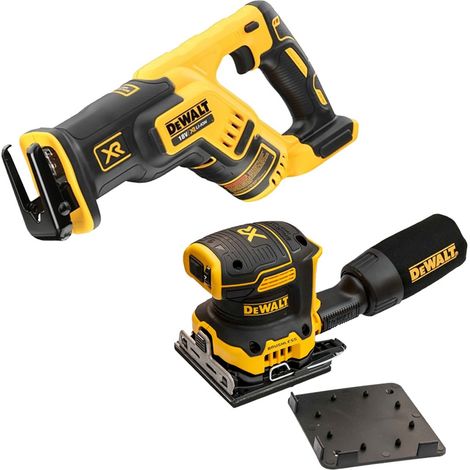 Dewalt DCS367N 18v XR Compact Brushless Reciprocating Saw & DCW200N Sander Bare (1/4)