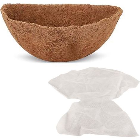 Demi-rond en fibre de coco, coussin remplaçable en panier de noix de coco pour jardinage domestique (1/5)