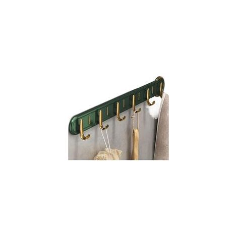 Ganchos de pared para colgar ropa, ganchos de pared con barras para colgar (verde, 42 x 5,5 cm). - Crezuo