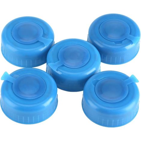5Pcs Bouchon Bouteille Eau Capuchon Distributeur Fontaine Accessoire Replacement Anti Splash Lids, (1/5)