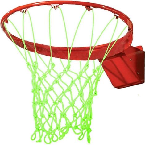 Filet de basket-ball phosphorescent en nylon résistant pour extérieur, idéal pour les écoles (réf. z41646) (1/5)