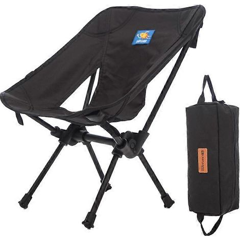 Chaise de camping compacte avec dossier, pliable, idéale pour les enfants. (1/5)