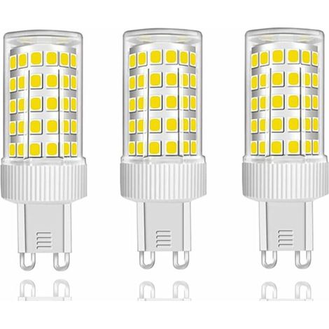 Lot de 3 ampoules LED G9 équivalentes à 150 W halogène (10 W), 86 LED, 1000 lm, angle de diffusion de 360°, ultra-lumineuses, 220-240 V CA, non dimmables, blanc froid 6000 K (1/5)