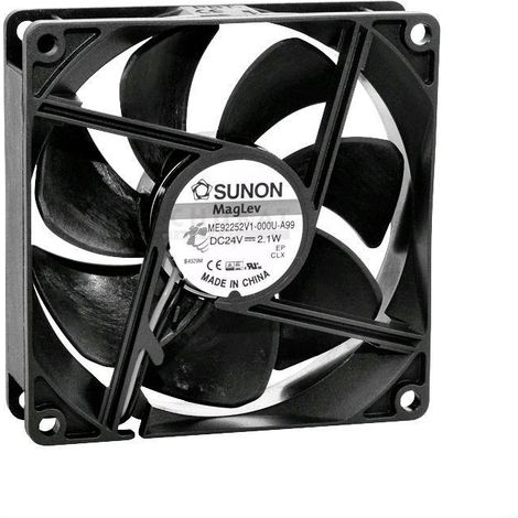 Sunon EF92251S11000UA99 Ventilateur axial 12 V/DC 87.47 m³/h (L x l x H) 92 x 92 x 25 mm