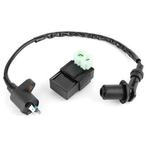 DEESSE SHOP-Bobine d'allumage + Module de boîte CDI de remplacement adapté pour PIT PRO Quad Dirt Bike ATV GY6 moteur. (1/5)