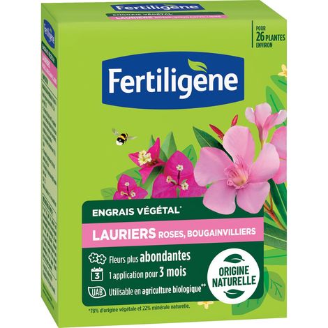 Engrais Végétal Lauriers Roses, Bougainvilliers 650 g - des Fleurs Plus abondantes - Seulement 1 Application en 3 Mois - Jusqu'à 26 Plantes - Produit 100% Naturel avec zéolite (1/2)