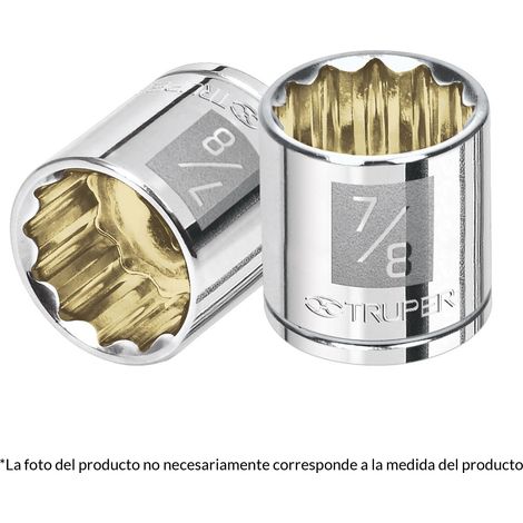 Llave vaso bihexagonal, cuadro 3/8" - 16 mm