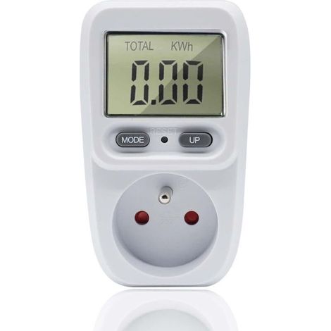 Wattmeter-Stecker, Stromverbrauchsmessung, Energiezähler-Stecker, Stromverbrauchsmesser, Stromsparer 3680W 16A (1 Stück) (1/5)