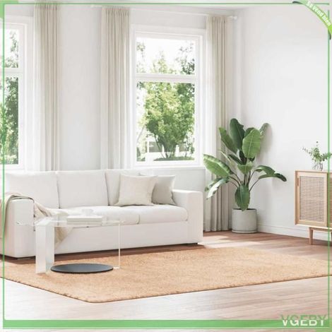Tapis Shaggy - FAFEISY - NAVARRA - beige - 200x290 cm - polyester antidérapant (1/5)