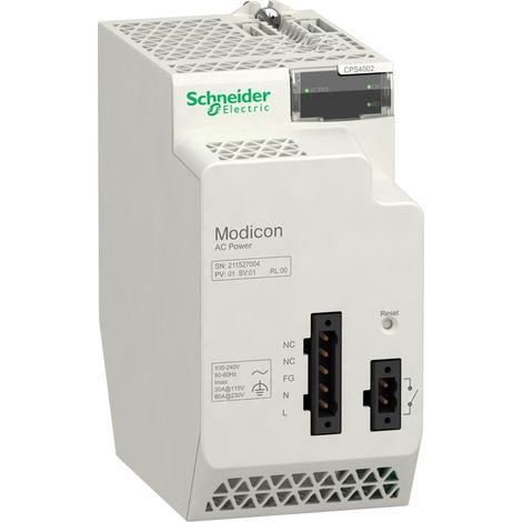 Modicon X80 power supply module X80 100..240Vca SCHNEIDER BMXCPS4002