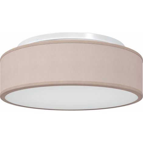 Lampe de plafond moderne projecteur ajustable intérieur 38 x 38 x 13 cm en tissu taupe (1/5)