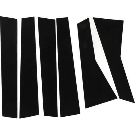 6 Autocollants de Montant de Porte Noir Brillant Léger Garniture de Pilier Couvre pour CRV 2012-2016 (1/5)