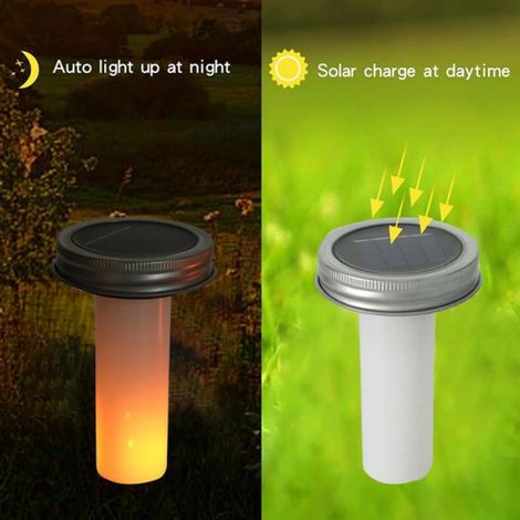 Lumières Solaires En Pot Pour Extérieur Éclairage LED Pour Allées,Décoration LED Pour Pelouse, Jardin, Allée Et Cour Arrière (1/5)