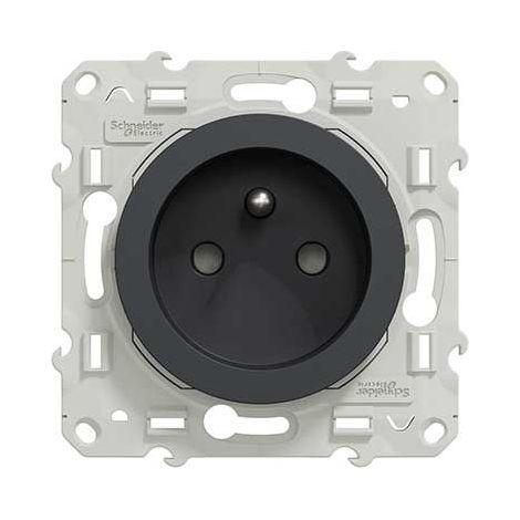 Enchufe Schneider Electric Odace 16 A 250 V Antracita (1/4)
