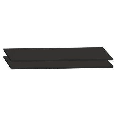 Lot de 2 tablettes L 120 cm pour armoires à portes coulissantes - Maxiburo
