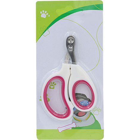 Coupe-ongles pour animaux avec poignée antidérapante, lame ronde et trou, haute sécurité, petit format et portable, idéal pour la maison et les voyages. (1/5)