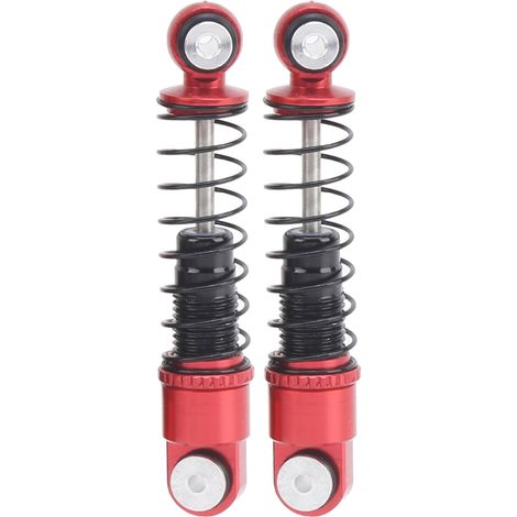 2 pièces Amortisseurs en Alliage d'Aluminium pour Voiture RC 1/24 Axial SCX24, Pièces de Rechange et Accessoires (1/5)