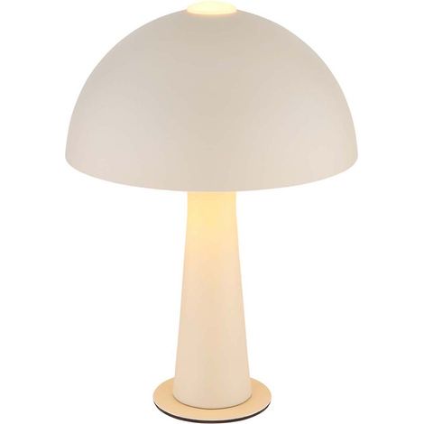 Tischleuchte Tischlampe Wohnzimmerlampe Sand Metall 1-Flammig E14 H 28,5 cm (1/5)
