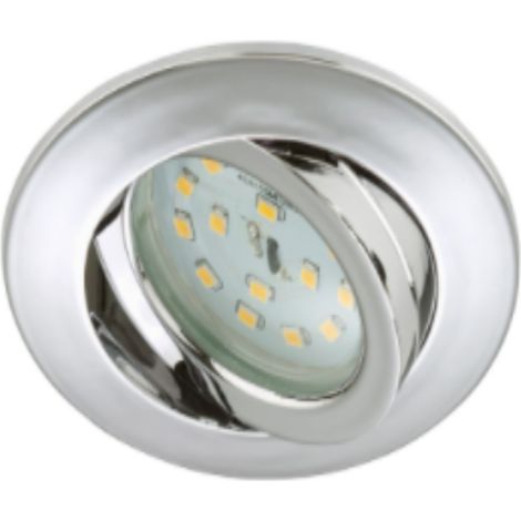 BRILONER- FARETTO LED INACSSO ORIENTABILE Ø8,2cm - 5W-400LM - CROMO