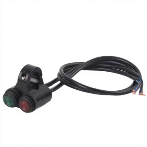 Phare, feu stop, antibrouillard et klaxon universels pour guidon de moto de 22 mm (1/5)