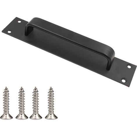 Manilla de puerta corredera de aleación resistente - Negra