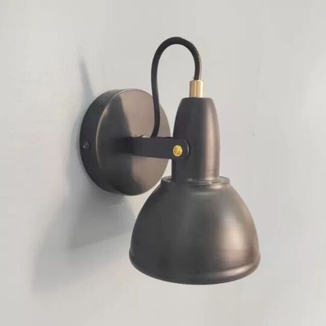 Applique murale d'intérieur industrielle, plafonniers réglables vintage E14 LED, spots de plafond LED pour salon, chambre à coucher, cuisine, blanc (1/5)