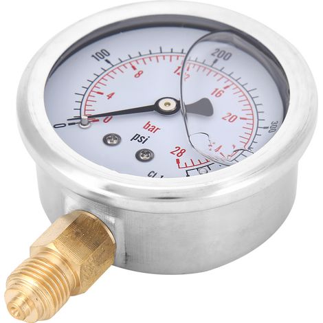 TSPGG60428bar 1/4BSP Y60 Radial-Öldruckmanometer für Maschinen (1/5)