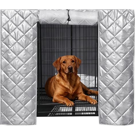 Housse de cage – Coupe-vent, insonorisante et imperméable pour animaux domestiques – Housse isolante pour niche pour chien, pour extérieur, jardin, terrasse, porche, cour, balcon