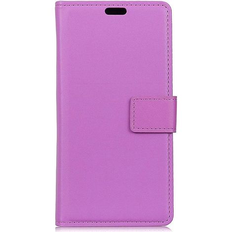Étui portefeuille pour Nokia 5.1 (2018) - Style business - Violet - Coque avec rangement cartes (1/5)