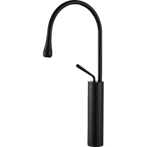 Mitigeur Évier Salle de Bain – Rotatif, Inox – Eau Froide/Chaude – Pour Vasque sur Plan (1/2)