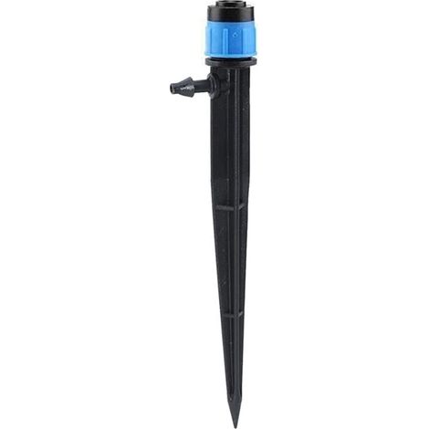 Sollbry 100 goteros de riego por goteo, ajustables 360 grados, con microaspersión y ciclo completo (13 cm, negro) (1/4)