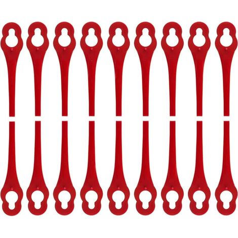 100 pièces lames de rechange compatibles avec coupe bordure IKRA IART 2520, lames en nylon pour IAT 20-1M (1/5)