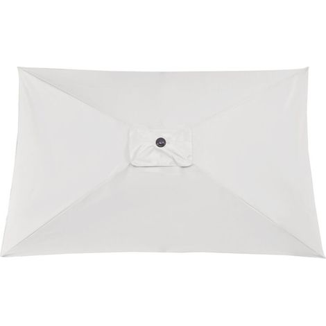 Auvent de Remplacement pour Parasol de Terrasse Toile de rechange pour parasol d'extérieur Épais et résistant pour extérieur Blanc (1/5)
