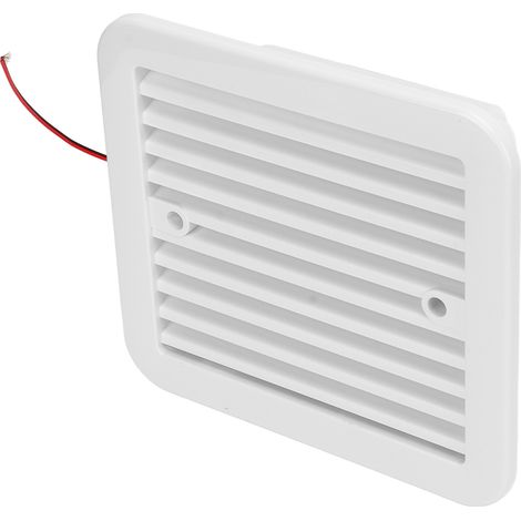 Grilles d'aération latérales pour camping-car 12 V blanches unidirectionnelles, étanches à la poussière, ventilation puissante, accessoire pour caravane et camping-car (1/5)