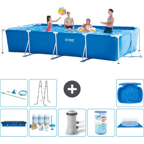 Intex Piscine Tubulaire Rectangulaire - 450x220x84 cm - 9-pièces  S40277 (1/5)