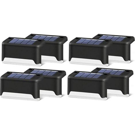 Lampe Solaire - LED Chaude 3 Lm - Pour Escalier Pont Jardin Extérieur - IP65 - 8 Pièces (1/5)