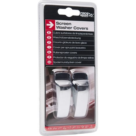 Kit 2 couvre gicleurs de lave glace - chrome (1/3)