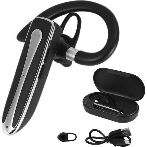 Kabellose Bluetooth-Kopfhörer für Mobiltelefone mit Ladecase, Freisprecheinrichtung für ein Ohr, geeignet für Büro und Autofahren (1/5)