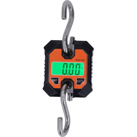 Balance numérique pour grue avec crochets, écran LCD, balance électronique suspendue pour usage industriel, 100 kg (220 lbs) (1/5)