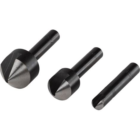 JUEGO DE 3 PIEZAS DE AVELLANADORES WS, Ø6-12-16mm 2504000 WOLFCRAFT