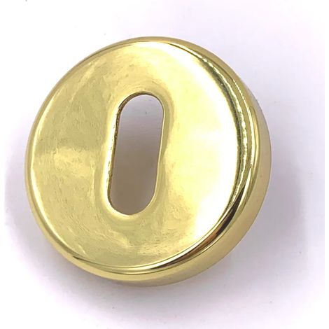 BOCCHETTA OLIVARI TONDA PATENT OTTONE LUCIDO (1/2)