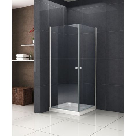 Duschkabine DETO 80 x 80 x 190 cm ohne Duschtasse (1/4)