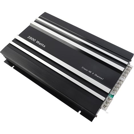 4-Kanal-Auto-Verstärker der Klasse AB [400W Hochleistungsverstärker] [Schwarze Aluminiumlegierung] (1/5)