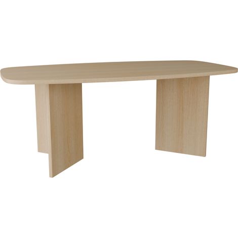 Selsey Piano – Esstisch rechteckig mit abgerundeten Ecken, 190 cm, Holzoptik Eiche Lindberg