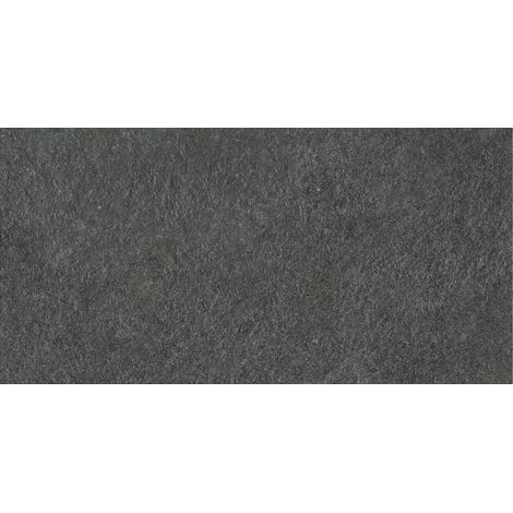 Carrelage effet Pierre Quartzite Gris Carbone 60x30x0,9 cm Mat Venturo - Sol et mur intérieur (vendu par carton de 1,26 m²) - RO'MA CARRELAGE