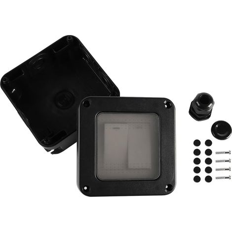 Interrupteur résistant aux intempéries IP66 Interrupteur Double étanche avec Film en Silicone étanche pour Balcon de Jardin extérieur (1/5)