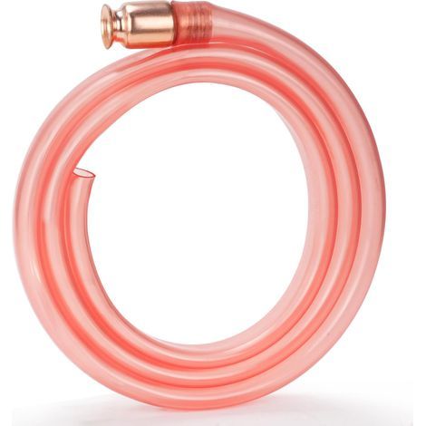 Siphon Hose, 1.8M Length, Flexible PVC, 3/4 Inch Copper Valve, For Gasoline, Water, Diesel (1/5)